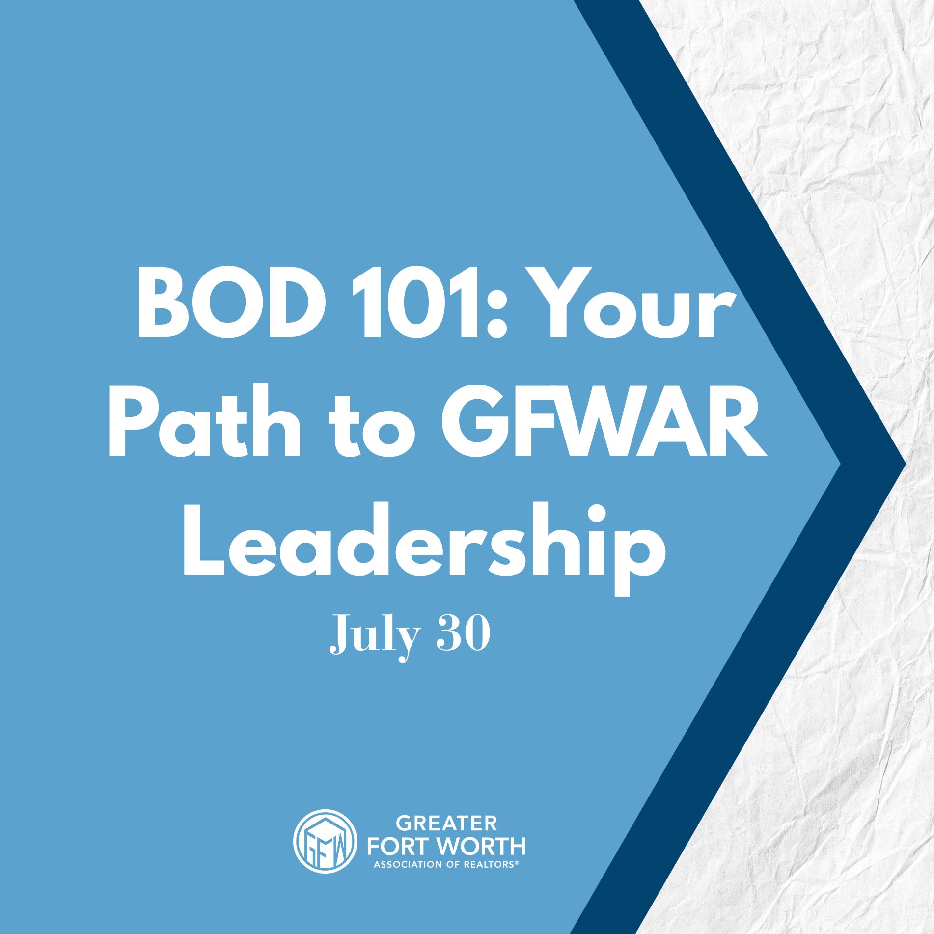 BOD 101: Your Path to GFWAR Leadership