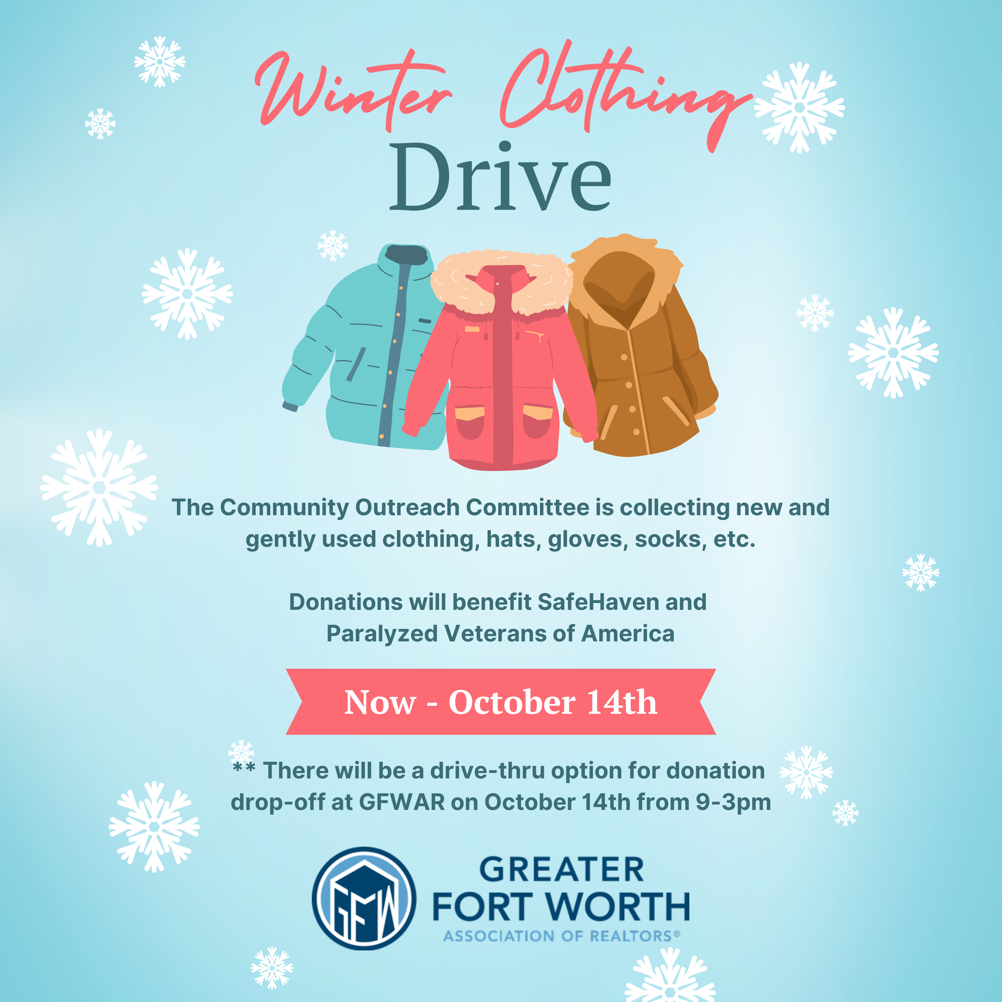 Community Outreach Clothing Drive